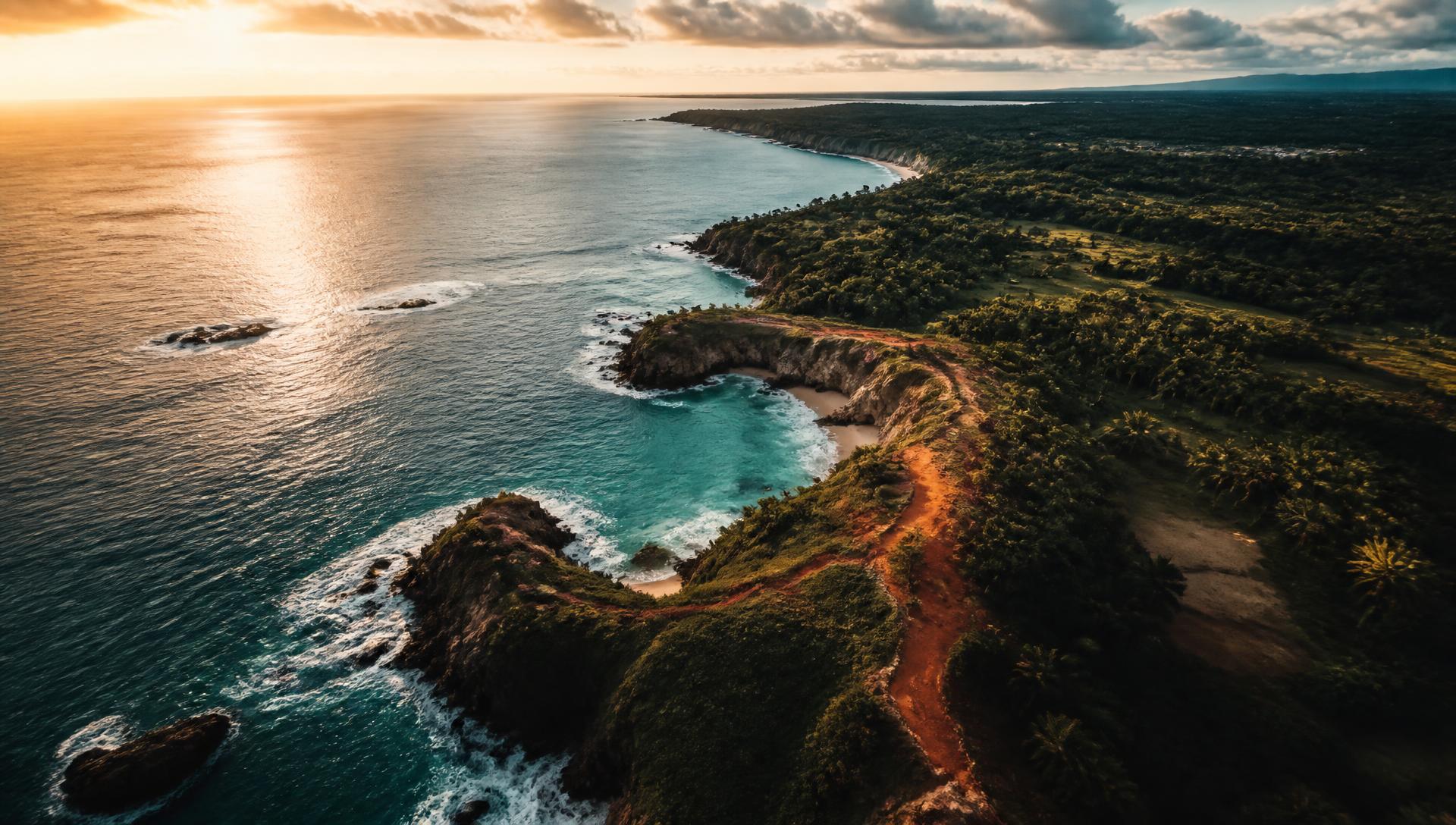 Madagascar coastline at dawn
